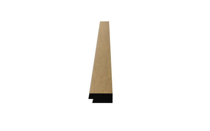 Päätylista Nordium vaalea tammi naaras 12 x 27 x 2600 mm