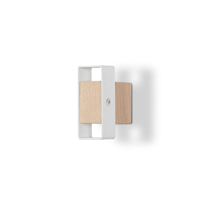 Koukku REI valkoinen beech & alumiini 50 mm