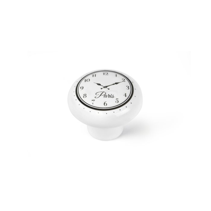 Nuppi REI valkoinen/musta posliini 40 mm