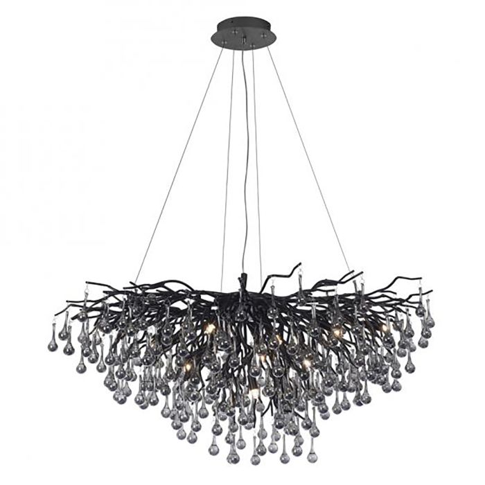 Kattovalaisin Paul Neuhaus Icicle musta 50 x 100 x 250 cm