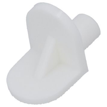 Hyllykannake Suki 5 mm valkoinen muovi