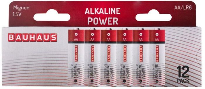 Alkaliparisto BAUHAUS Mignon AA/LR6 12 kpl/pkt