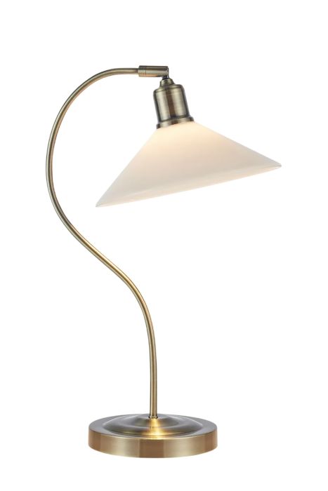 Pöytävalaisin Vela messinki/valkoinen 50 cm