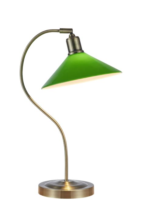 Pöytävalaisin Vela messinki/vihreä 50 cm