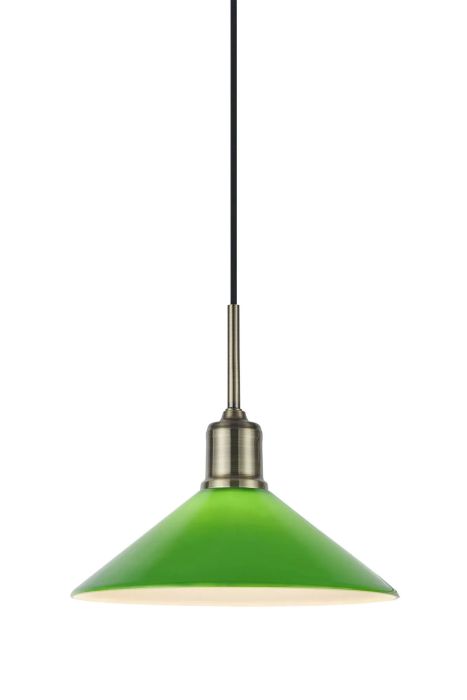 Riippuvalaisin Markslöjd Vela messinki/vihreä Ø 25 cm
