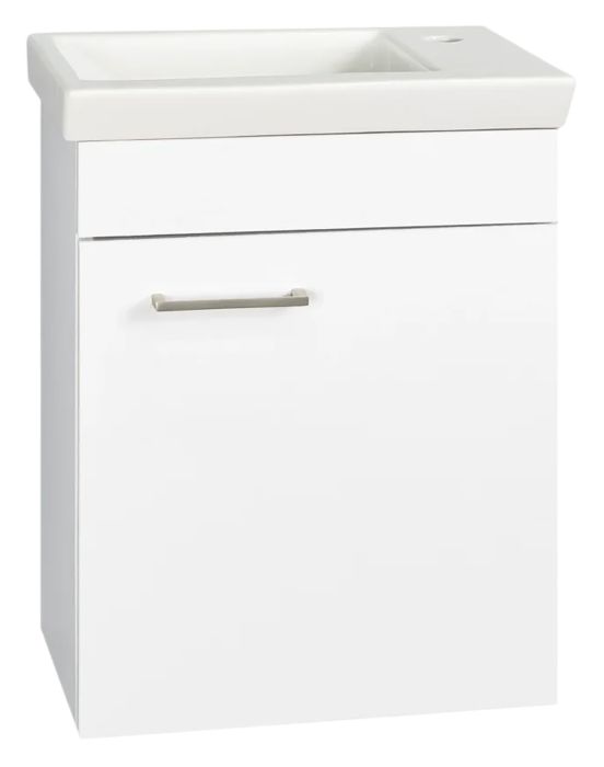Allaskaappi Tammiholma Viilu valkoinen 45 cm