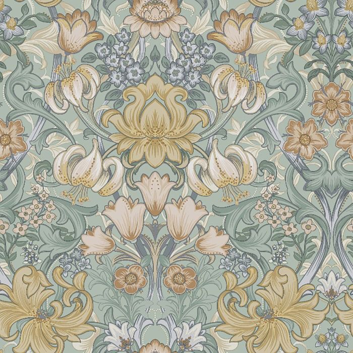 Kuitutapetti Tales of the Manor Fleurmont Aqua 91904