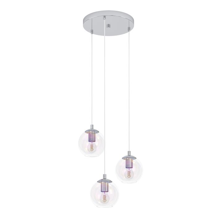 Riippuvalaisin Eglo Ariscani 2 kromi-irisoiva 3-os