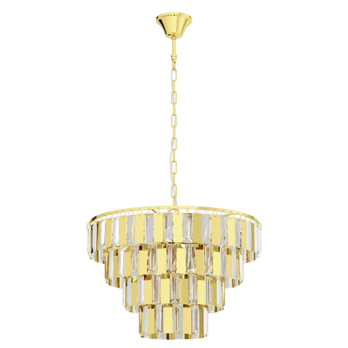 Riippuvalaisin Eglo Erseka messinki/kristalli