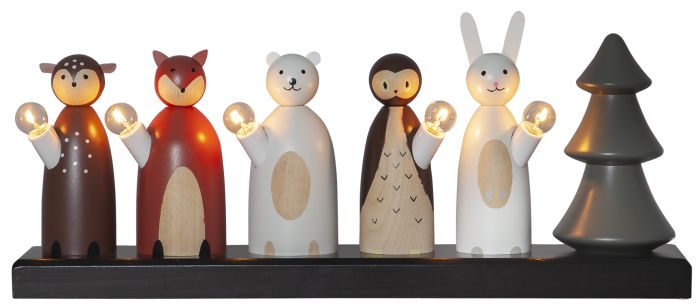 Kynttelikkö Eglo Forest Friends 5-os