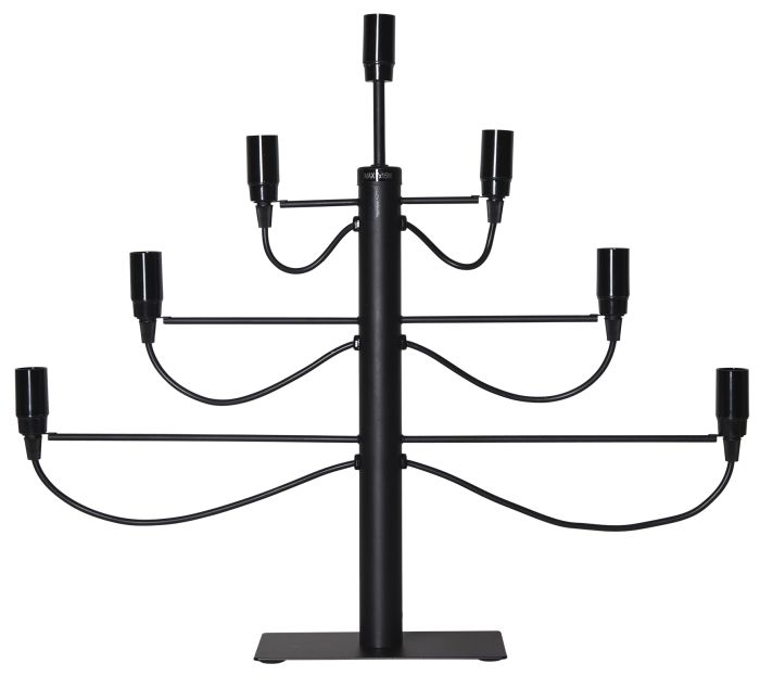 Kynttelikkö Eglo Milano musta 7-os