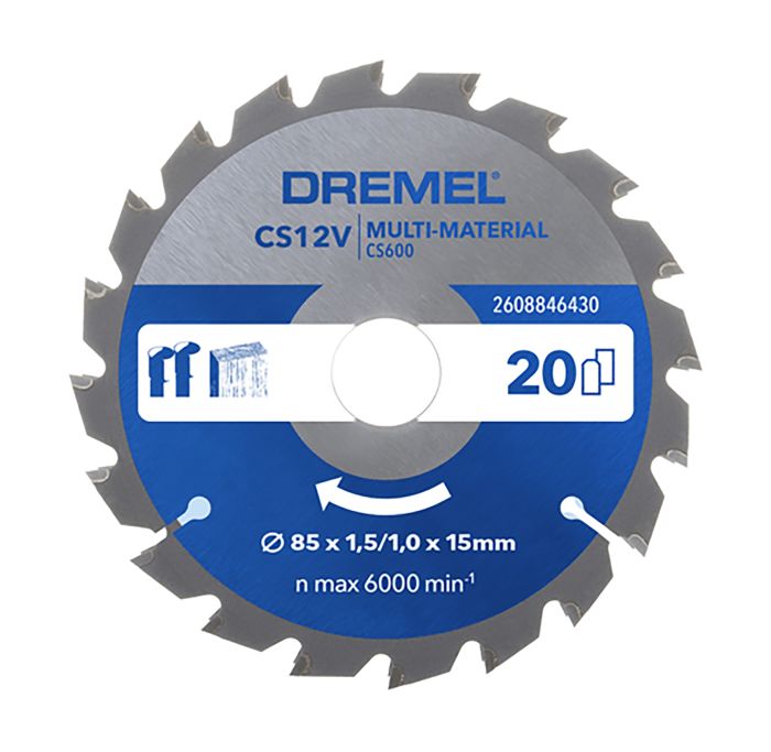 Sahanterä Dremel Blueprint Multi-Material 85 x 15 mm
