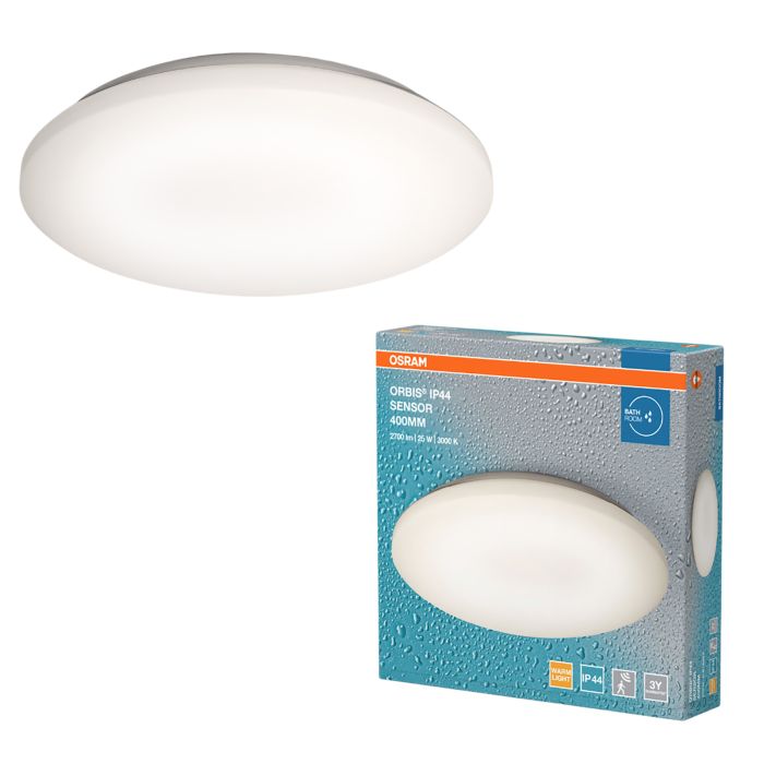 LED-plafondi Osram Orbis Sensor 22 W 1800 lm 3000 K valkoinen Ø 40 cm IP44