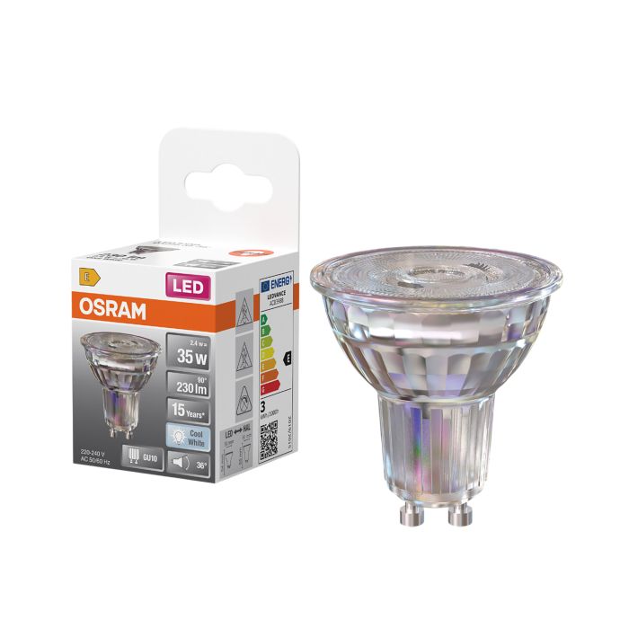 LED-lamppu Osram Star PAR16 GU10 2,4 W 230 lm 4000 K 36° 1 kpl/pkt