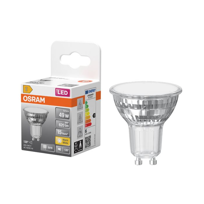 LED-lamppu Osram Star PAR16 GU10 5,6 W 620 lm 2700 K 120° 1 kpl/pkt