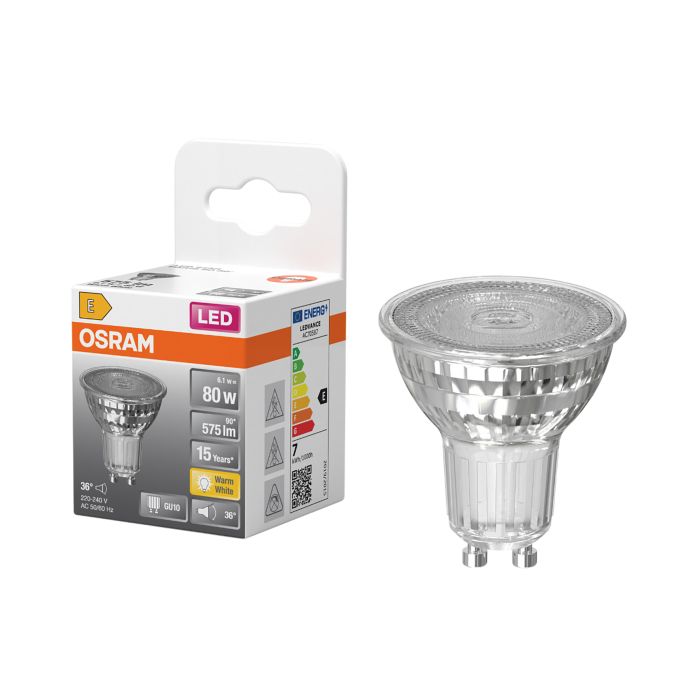 LED-lamppu Osram Star Par16 GU10 6,1 W 575 lm 2700 K 1 kpl/pkt