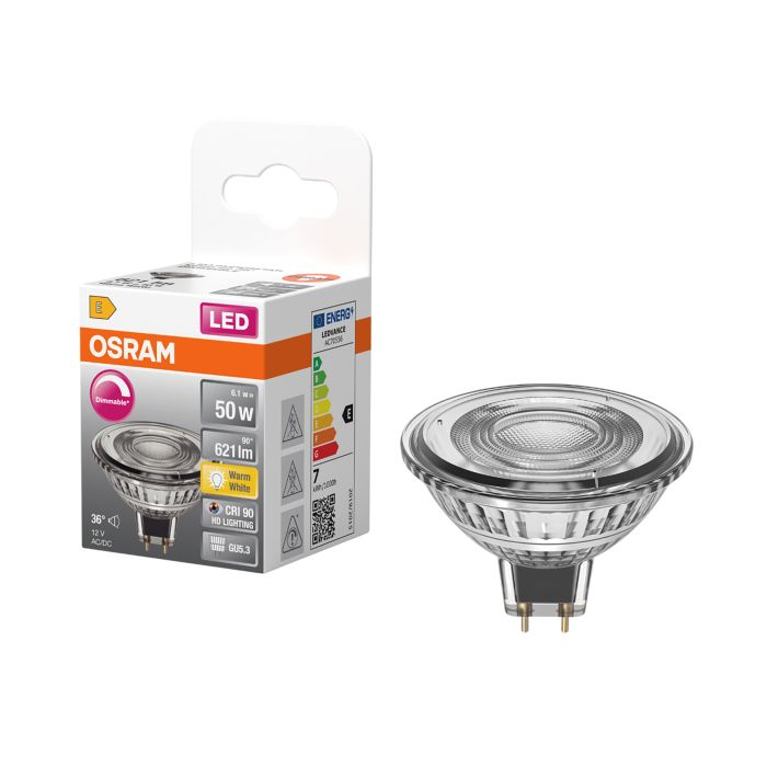 LED-lamppu Osram Superstar MR16 DIM GU5.3 6,1 W 621 lm 2700 K 1 kpl/pkt