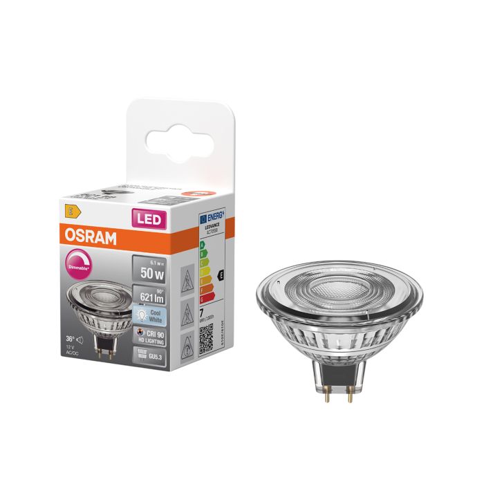 LED-lamppu Osram Superstar MR16 DIM GU5.3 6,1 W 621 lm 4000 K 1 kpl/pkt