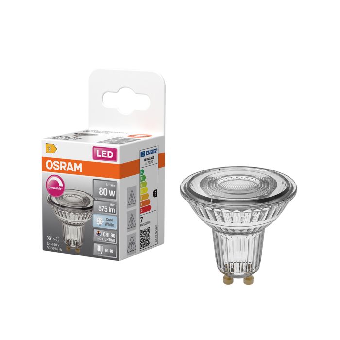 LED-lamppu Osram Superstar Par16 DIM GU10 6,1 W 575 lm 4000 K 36° 1 kpl/pkt