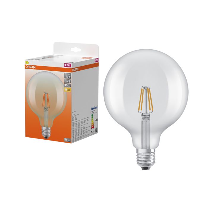 LED-lamppu Osram Star Globe125 E27 3,4 W 470 lm 2700 K kirkas 1 kpl/pkt
