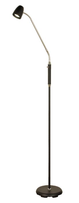 Lattiavalaisin Aneta Sandnes musta 22 x 56 x 140 cm