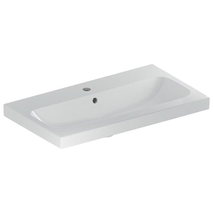 Pesuallas Geberit Icon Light valkoinen 75 x 42 cm