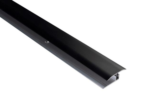 Saumalista Maler alumiini harjattu musta 34 x 1000 mm