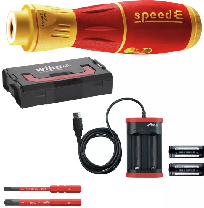 Akkuruuvimeisseli Wiha SpeedE® II 7-osainen