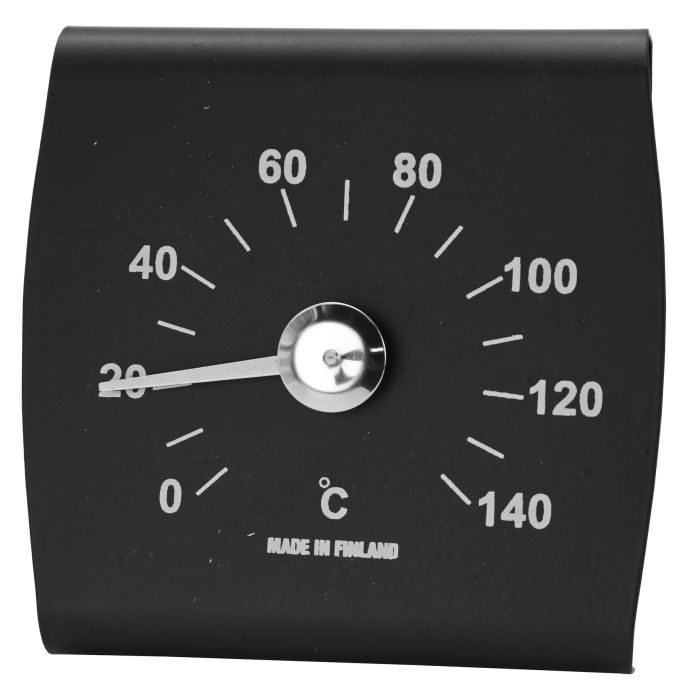 Saunamittari Saunia musta 13 x 13 cm