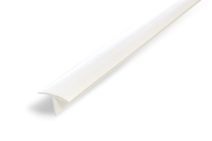 T-lista Dione valkoinen muovi 18 x 13 x 2700 mm