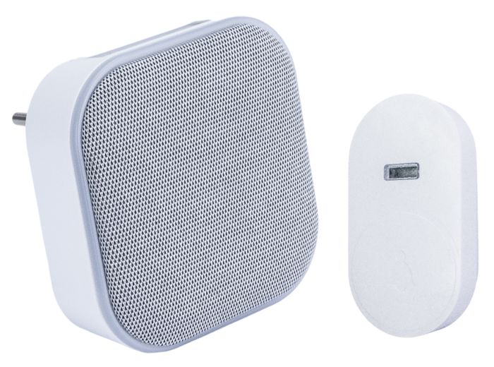 Langaton ovikello Harju valkoinen 8,2 x 8,2 cm IP44