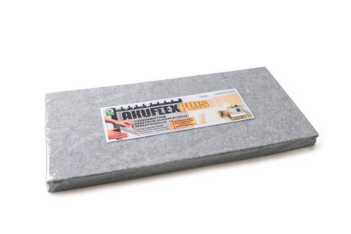 Akustoiva seinäpäällyste Sandudd Akuflex Plus harmaa 25 x 50 cm 8 kpl