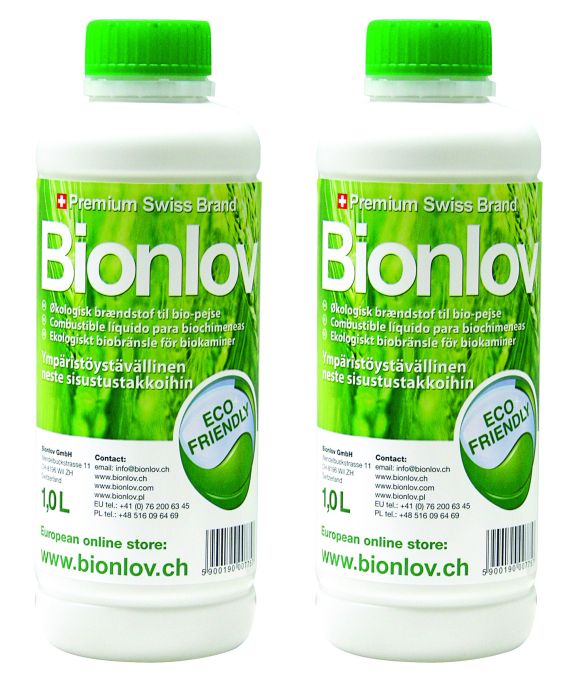 2 kpl Bioetanoli Bionlov Premium 1 l