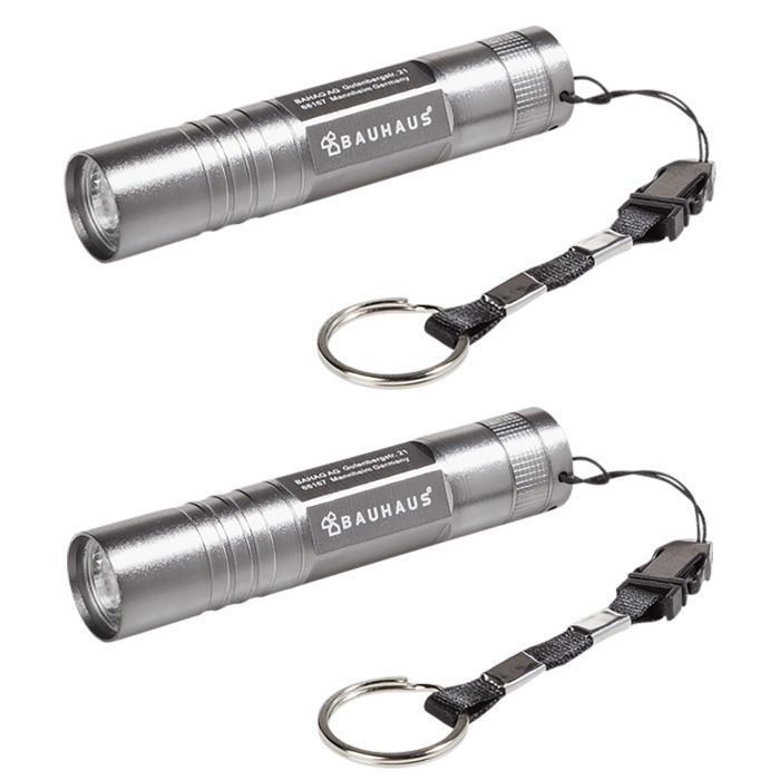 2 kpl LED-taskulamppu avaimenperä BAUHAUS 23 lm