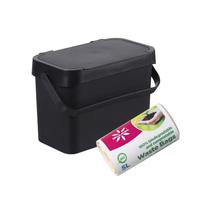 Setti: Biojäteastia Orthex SmartStore™ Collect Musta 5 l + Biojätepussit 5 l