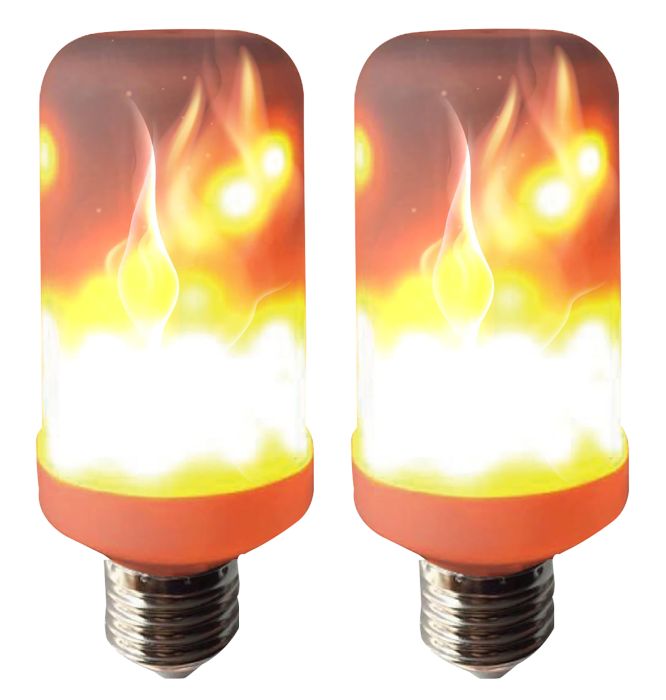 2 kpl Lamppu Colors By Halo Design Palava liekki E27