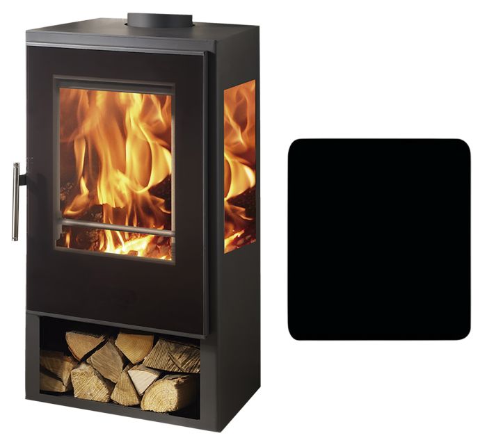 Setti: Kevyttakka Panadero Condor 3V Musta 85 x 47 cm ja Takaneduspelti Panadero musta 75 x 100 cm