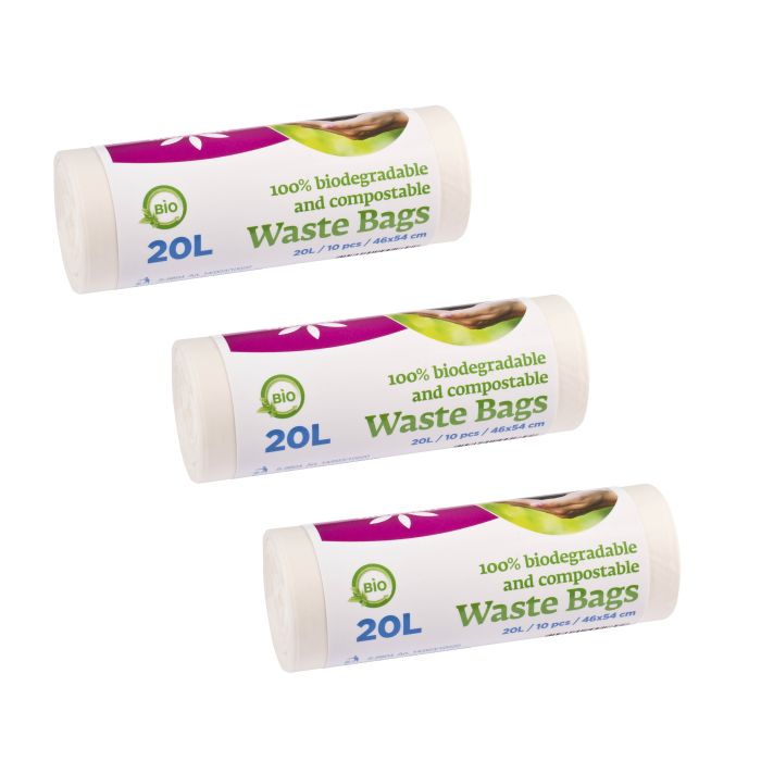 3 kpl Biojätepussi 20 l McLean