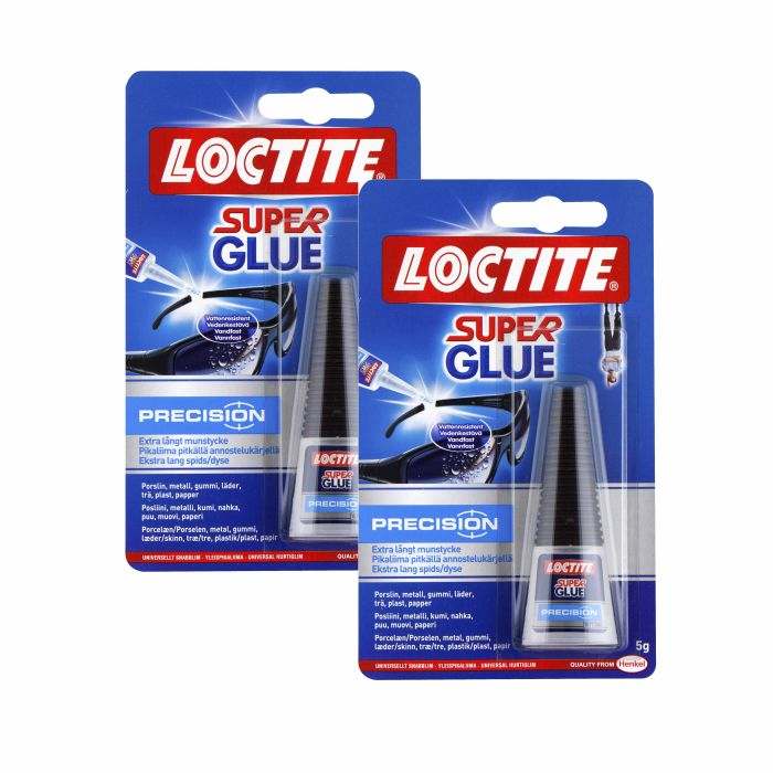 2 kpl Pikaliima Loctite Super Glue Precision 5 g