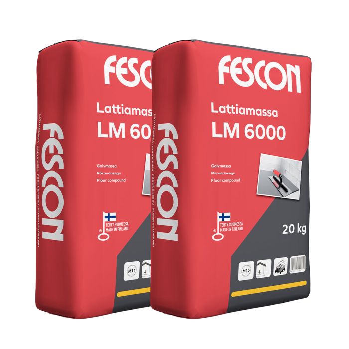 Setti 2 kpl Lattiamassa Fescon LM 6000 20 kg