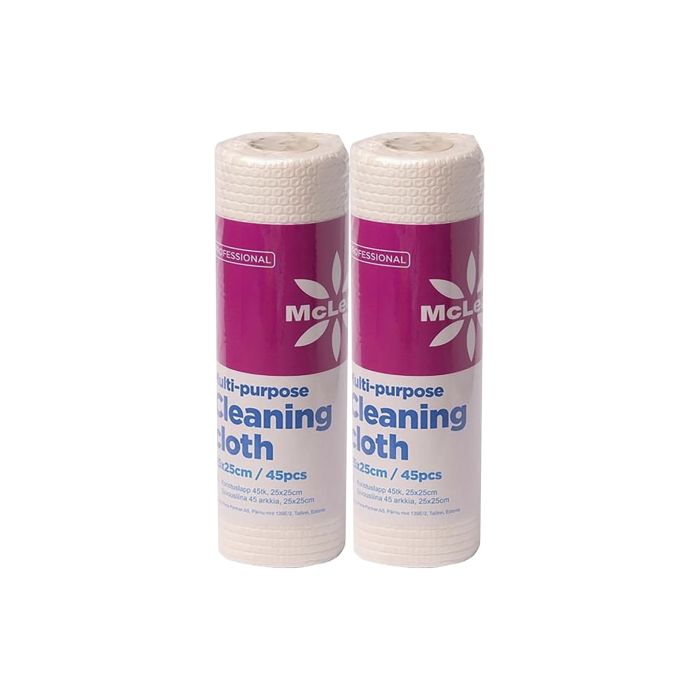 2 pkt Siivousliinat rullassa McLean 45 kpl