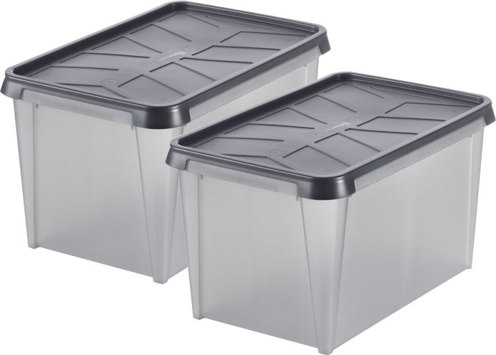 2 kpl Säilytyslaatikko SmartStore Dry 55 Harmaa 60 x 40 x 35 cm