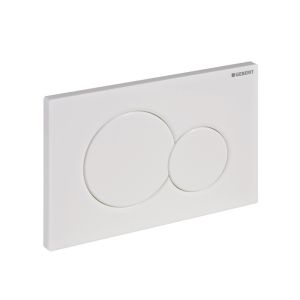 Huuhtelupainike Geberit Sigma01 Round valkoinen 24,6 x 16,4 cm