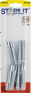 Yleistulppa Stabilit Metalli 8 x 60 mm 10 kpl/pkt