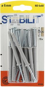 Naulatulppa Stabilit ND 6 x 60 mm 15 kpl/pkt