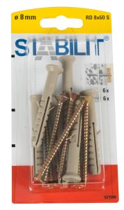 Välitulppa Ja Ruuvit 8 60 S Ruuvi 5,5x65