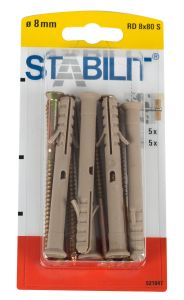 Välitulppa Ja Ruuvit 8 80 S Ruuvi 5,5x85