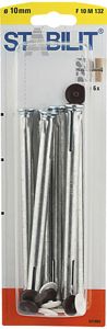 Kaulustulppa Stabilit Metalli 10 x 132 mm 6 kpl/pkt