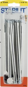 Kaulustulppa Stabilit Metalli 10 x 152 mm 6 kpl/pkt