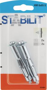 Läpivientitulppa Stabilit MHD-S M6 x 65 mm 2 kpl/pkt